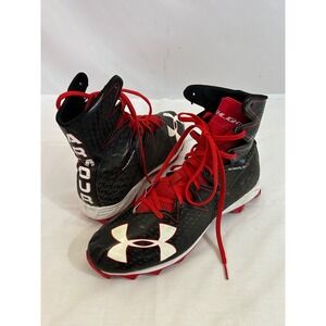 Under Armour ClutchFit Highlight Football Cleats Men Size 11 Black High T Molded